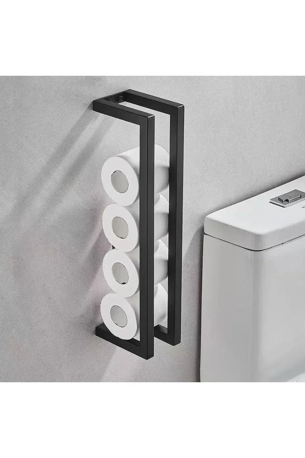 Junips | Slim Black Bathroom Shelf