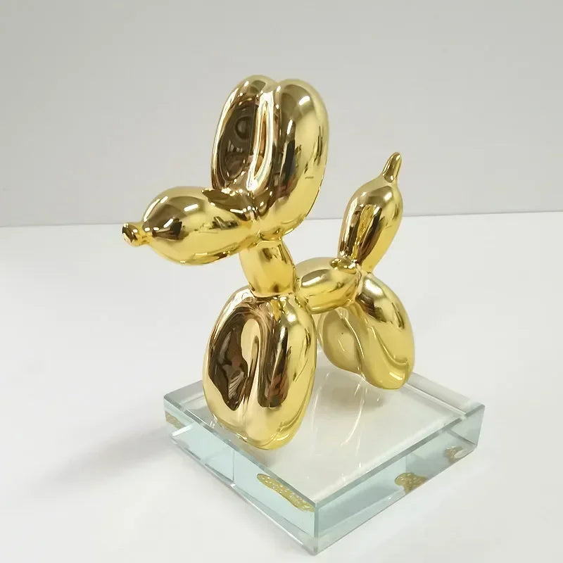 Junips | Nordic Balloon Dog Sculpture Resin Animal Ornament Art Sculptures and Figures Craft Home Decoration Room Desktop Accessories
