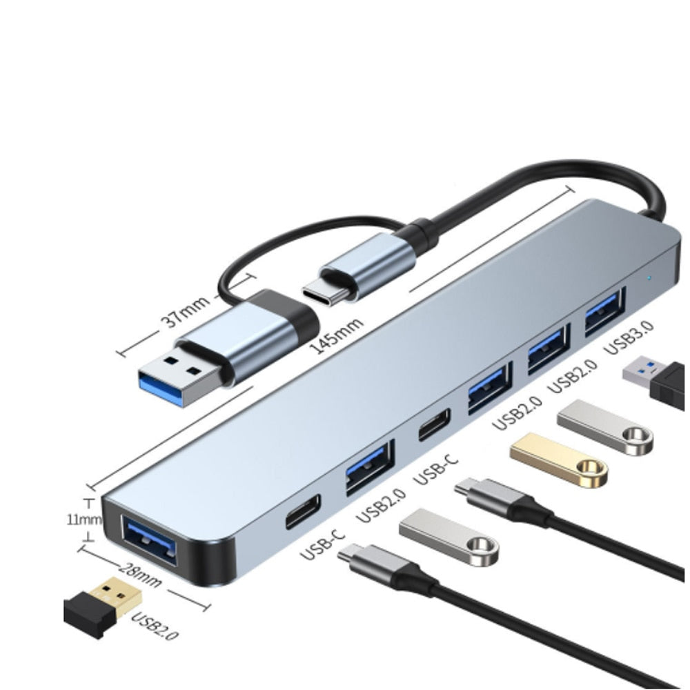 Junips | Thunderbolt 3 USB-C Hub with HDMI, PD, SD/TF for MacBook Air M1 and iPad Pro