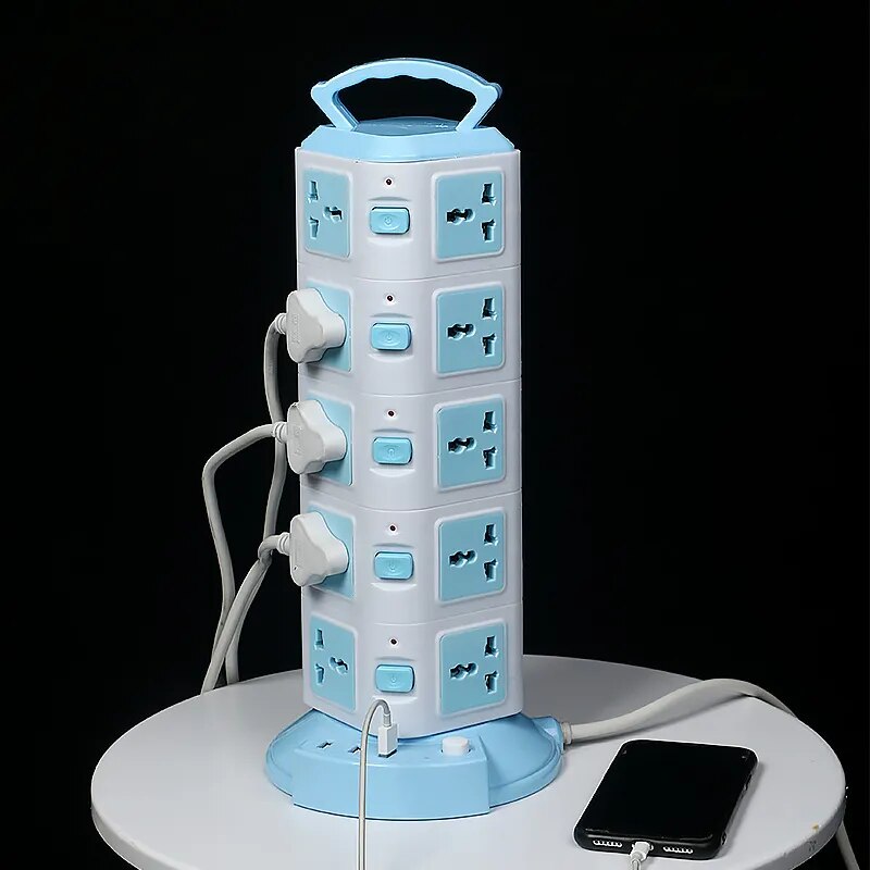 Junips | Tower Design Surge Protector Vertical Power Strip