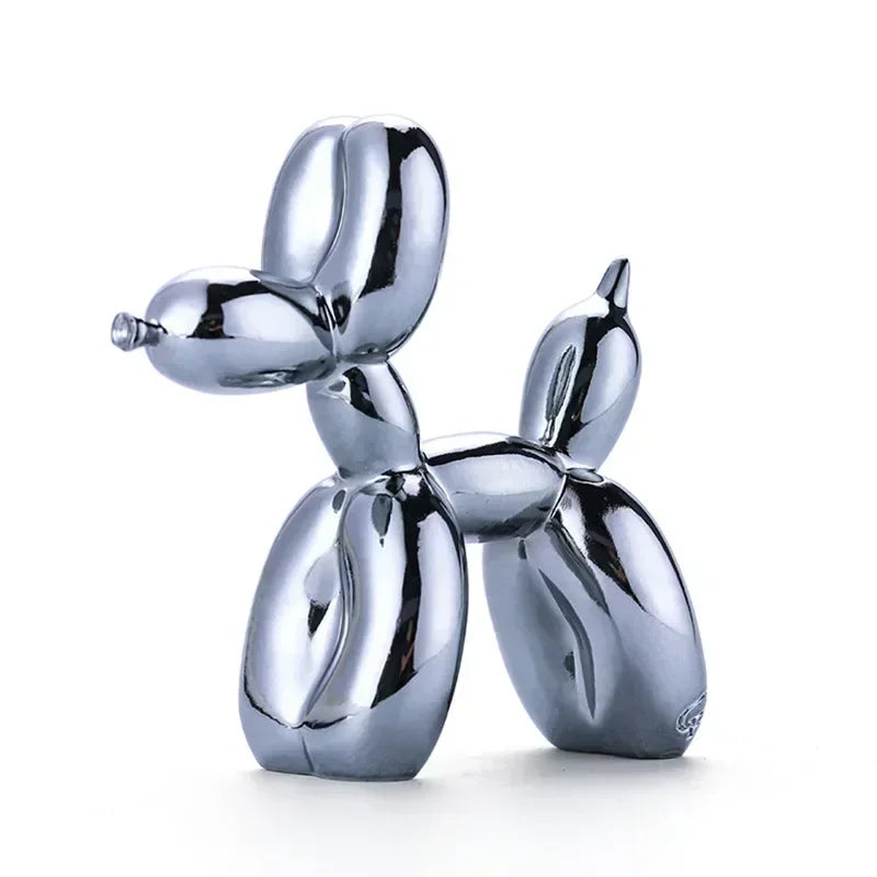 Junips | Nordic Balloon Dog Sculpture Resin Animal Ornament Art Sculptures and Figures Craft Home Decoration Room Desktop Accessories