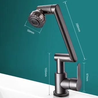 Junips | Spray water protected mechanical universal swivel arm faucet