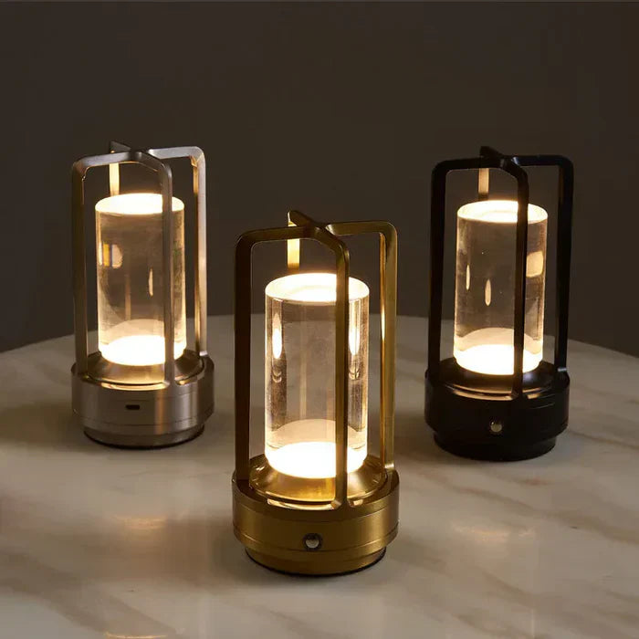 Junips | Warm LED Cordless Table Lamp – Battery Operated Nordic Design - LED with Touch Control, Suitable for Bedroom, Home, Outdoor - Ideal Night Light