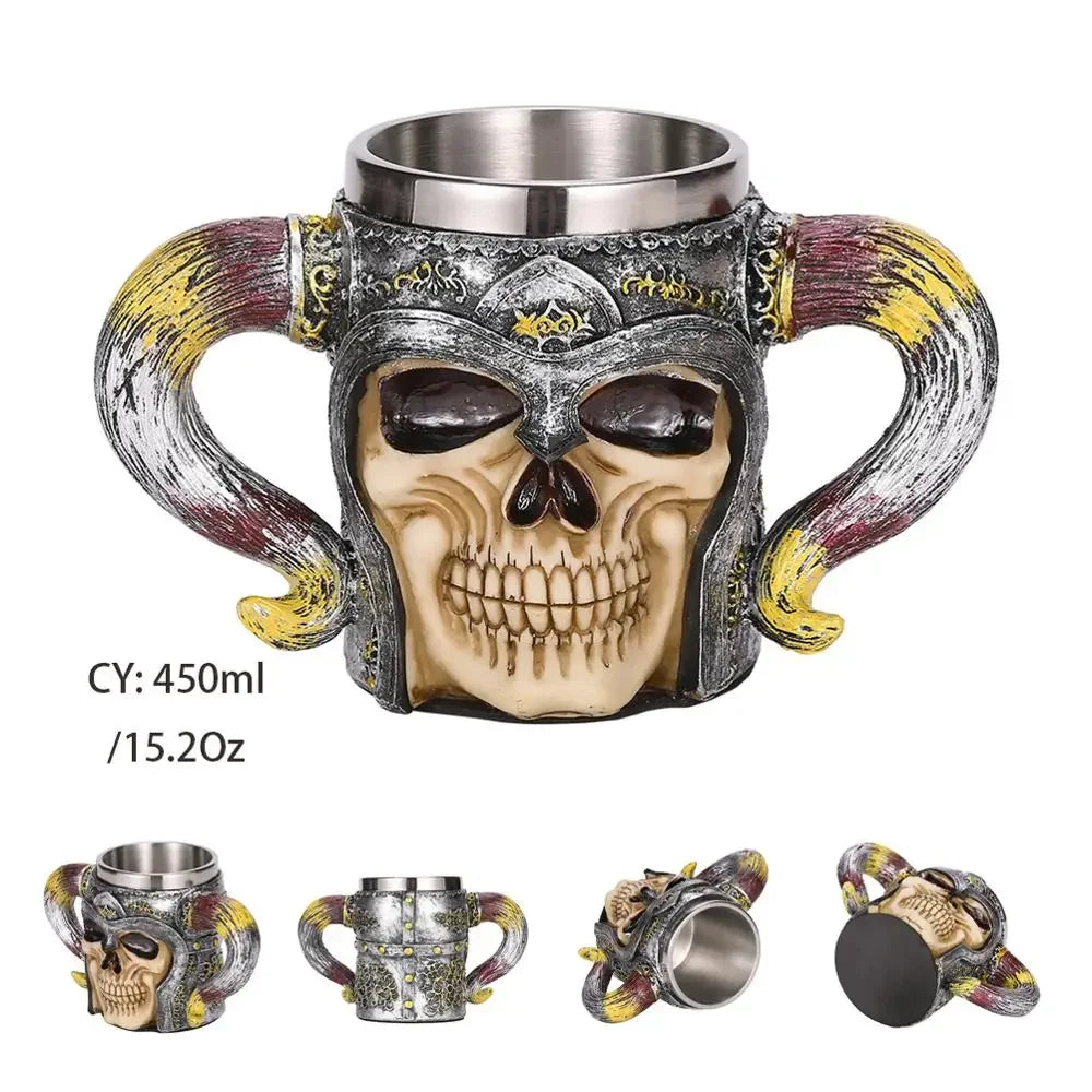 Junips | Medieval Dragon Resin Stainless Steel Mug as Coffee Mug or Tea Mug