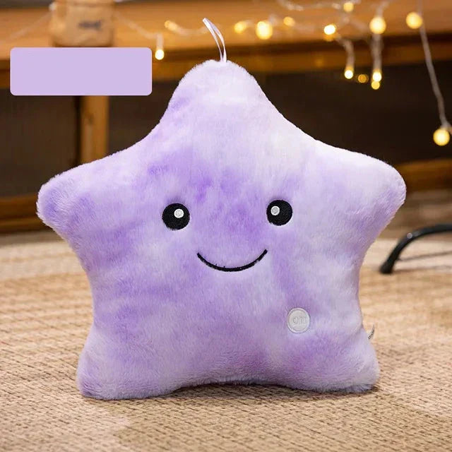 Junips | LED Star Plush Light - Soft Glow Star Pillow Doll, Plush Toy for Kids & Home Decor, Perfect Birthday Gift