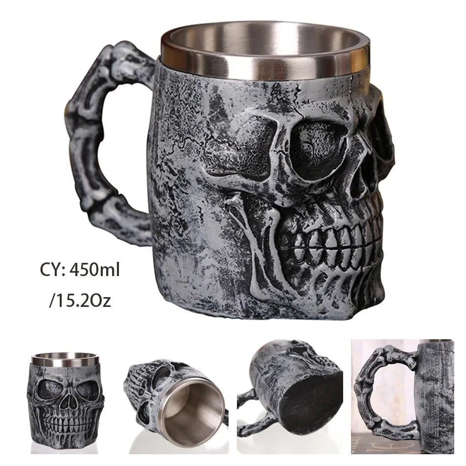 Junips | Medieval Dragon Resin Stainless Steel Mug as Coffee Mug or Tea Mug