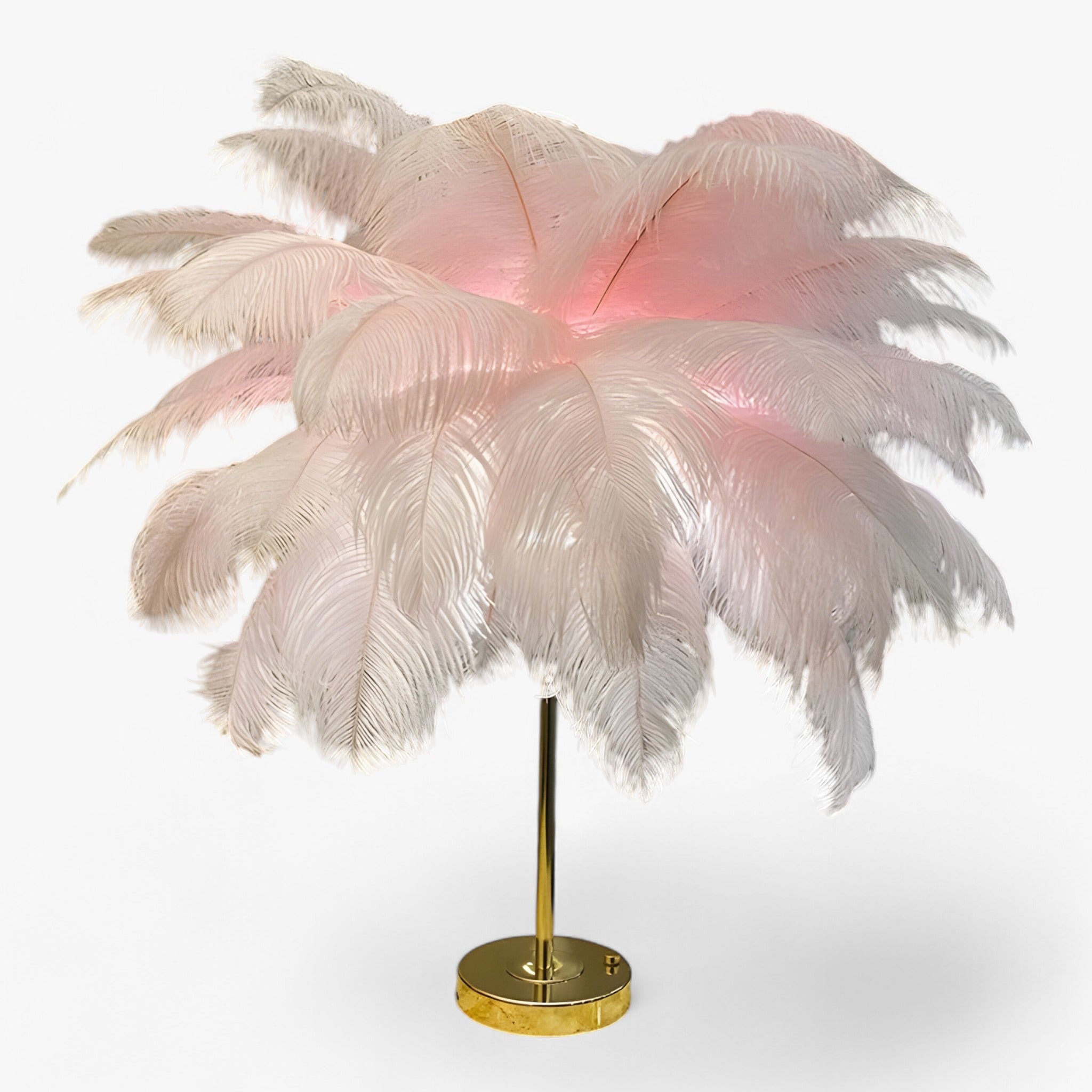 Junips | FeatherGlow | Table lamp with touch control - LED with feathers for weddings and room decoration