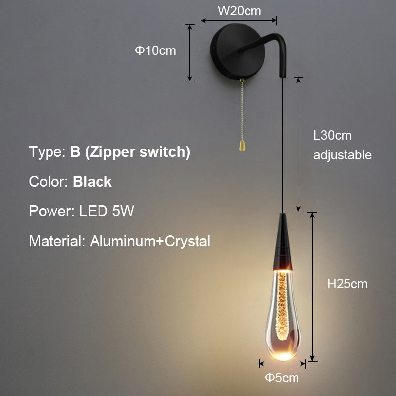 Junips | Luxurious Raindrop Wall Lamps