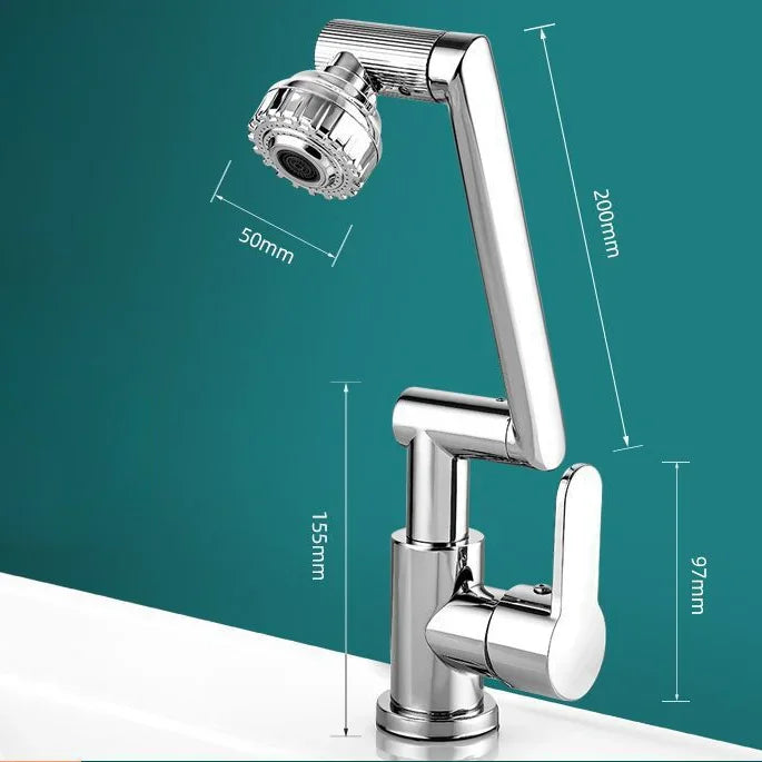Junips | Spray water protected mechanical universal swivel arm faucet