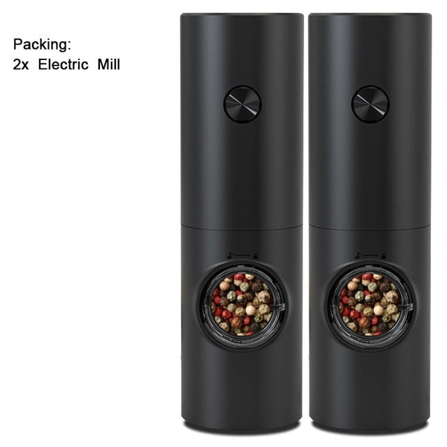 Junips | Electric automatic pepper and salt mill with LED light and adjustable grind - Perfect for the kitchen or the restaurant