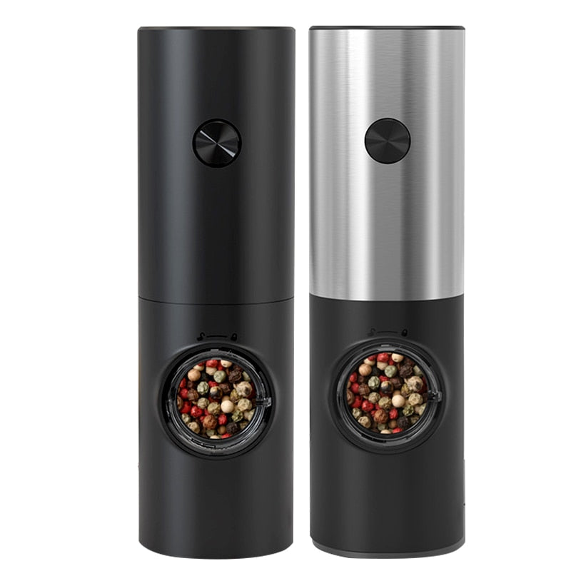 Junips | Electric automatic pepper and salt mill with LED light and adjustable grind - Perfect for the kitchen or the restaurant