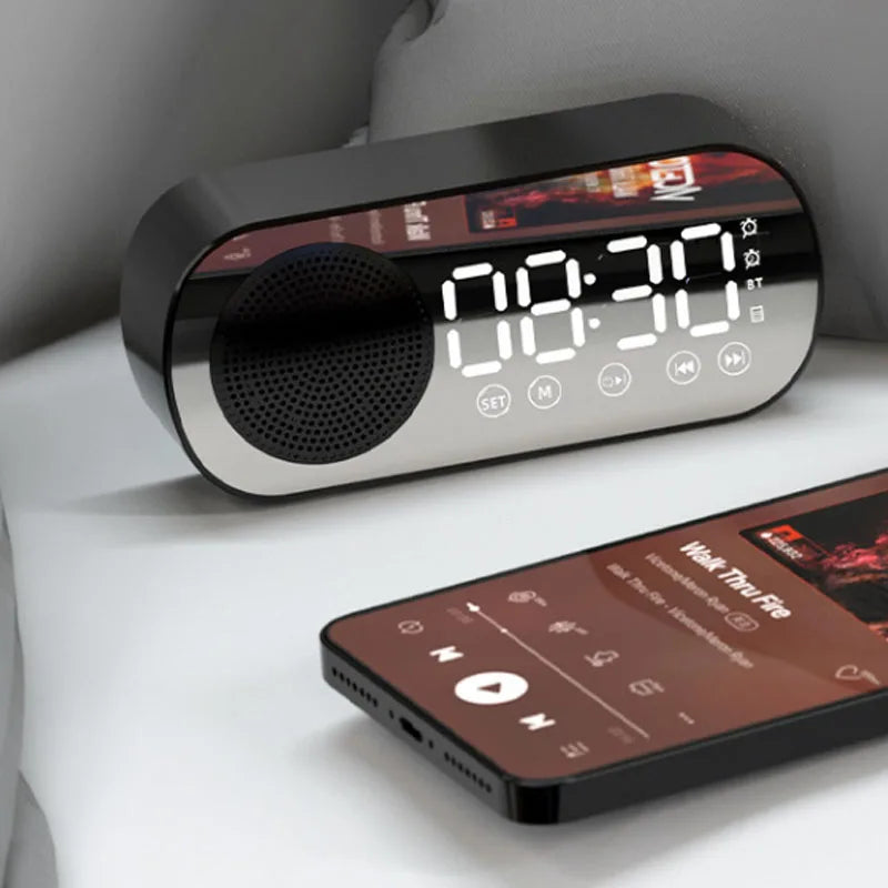 Junips | Digital Alarm Clock with Bluetooth Speaker & FM Radio