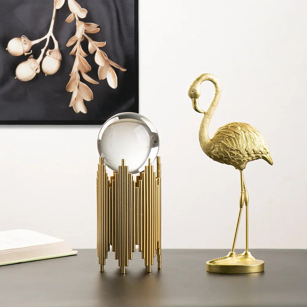 Junips | Nordic Flamingo Figurine Figure Statue Sculpture Living Room Office Wedding Party Ornaments Home Decor Decoration Accessories