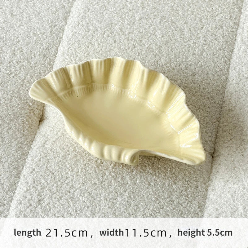 Junips | Cream Ceramic Shell Plate