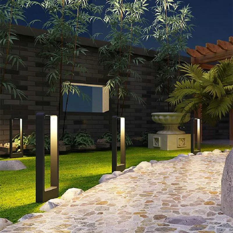 Junips | 15W LED garden light: aluminum post lamp for outdoor courtyard, villa landscape lighting