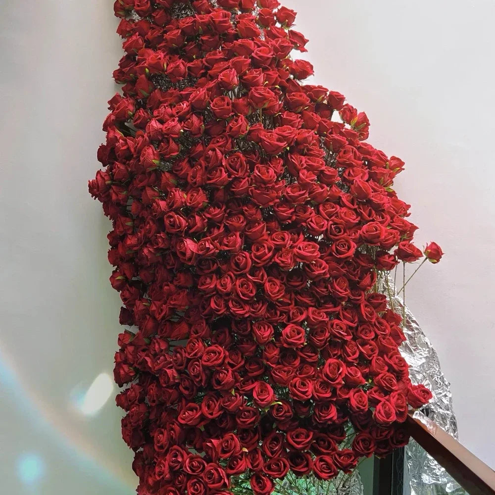 Junips | 20 pieces Realistic Velvet Silk Rose Bouquet