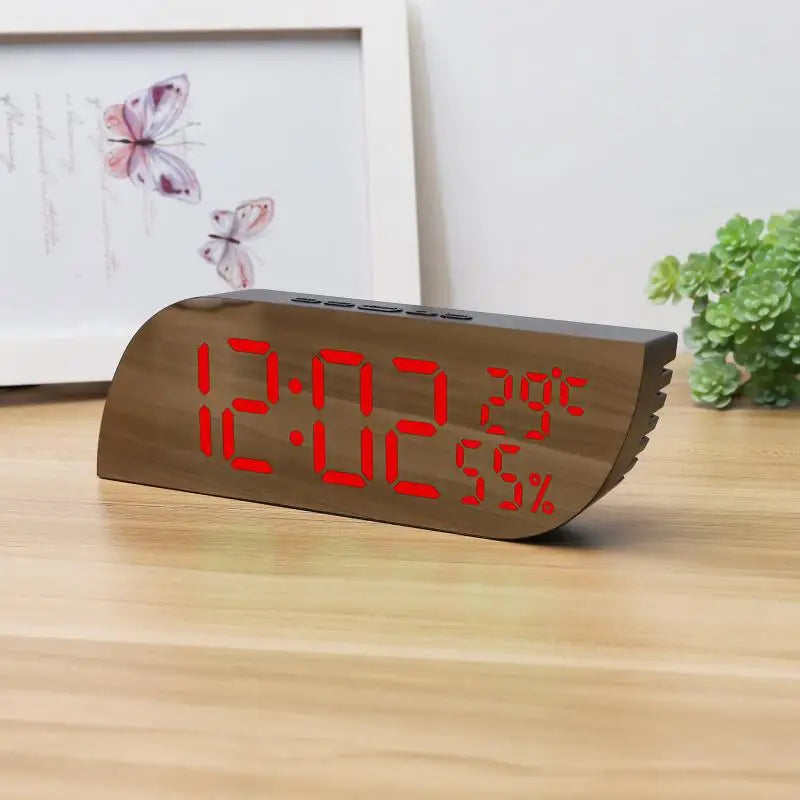 Junips | LED Digital Alarm Clock with Dual Display & Unlimited Snooze