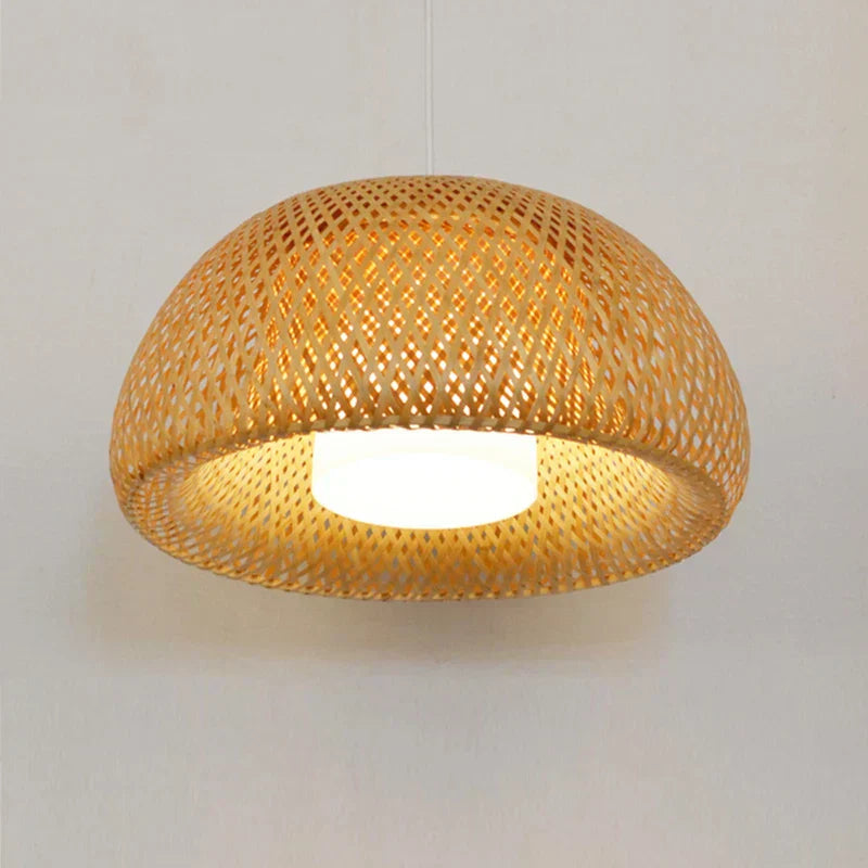 Junips | Luxora Handwoven Bamboo Pendant Light - Eco-friendly Ceiling Lamp
