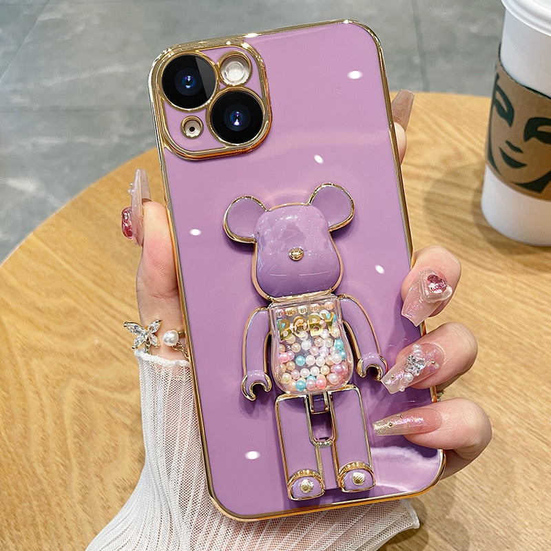 Junips | Bear Lover Colorful 3D Doll Phone Case