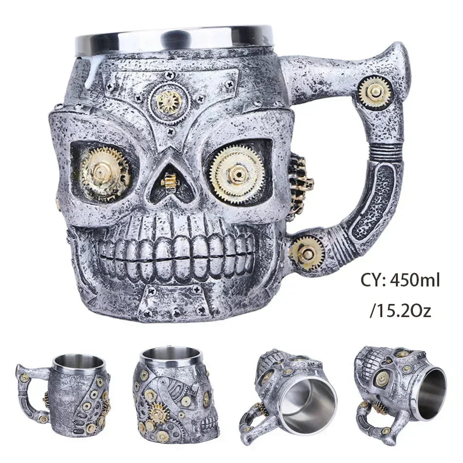 Junips | Medieval Dragon Resin Stainless Steel Mug as Coffee Mug or Tea Mug