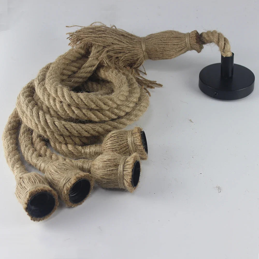 Junips | Vintage Hemp Rope Pendant Light