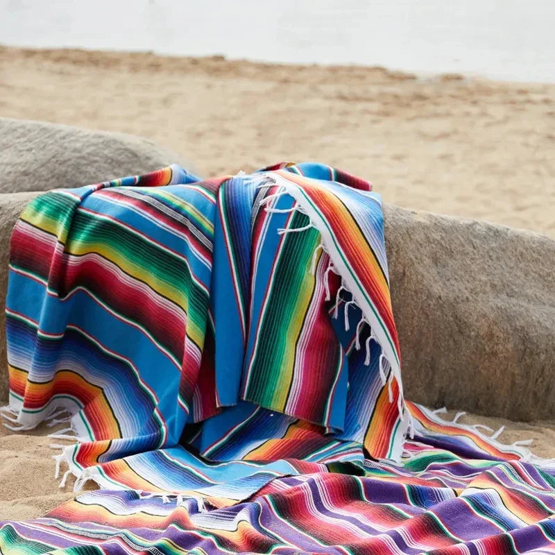 Junips | Colorful Mexican Serape Blanket