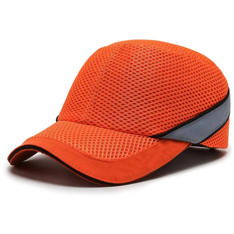 Junips | Red Safety Bump Cap - Helmet with hard ABS inner core for head protection at home, work, and factory
