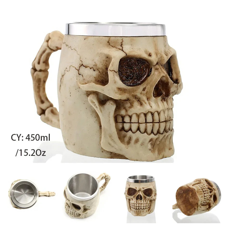 Junips | Medieval Dragon Resin Stainless Steel Mug as Coffee Mug or Tea Mug