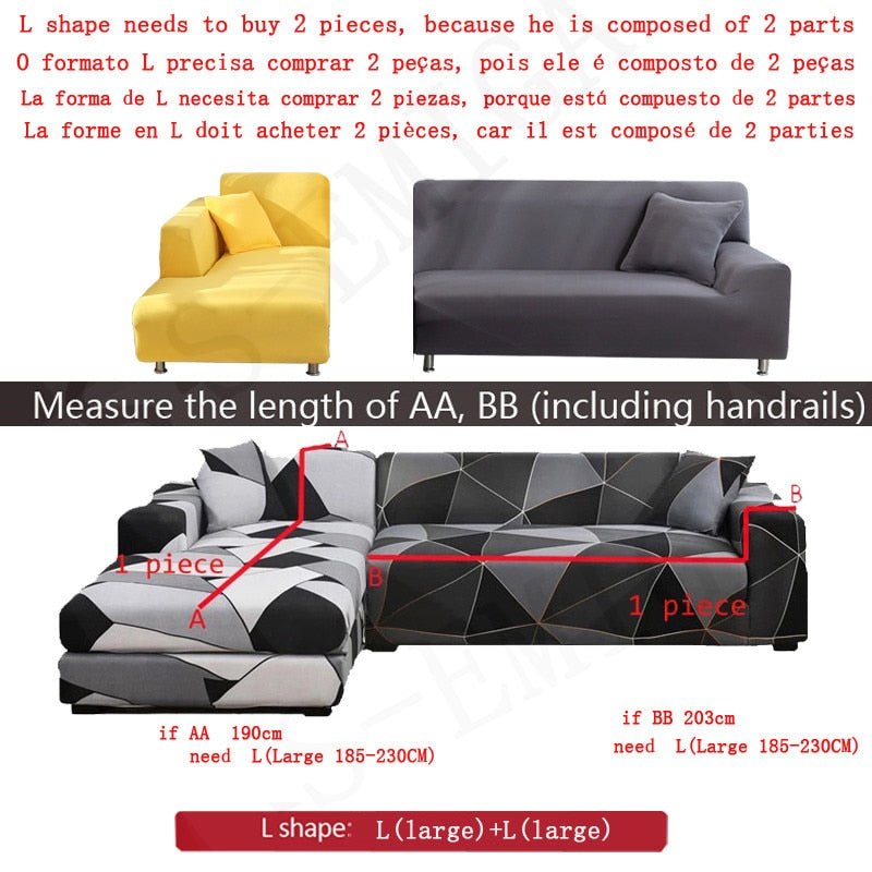 Junips | Modern Non-slip Colorful Elastic Sofa Cover