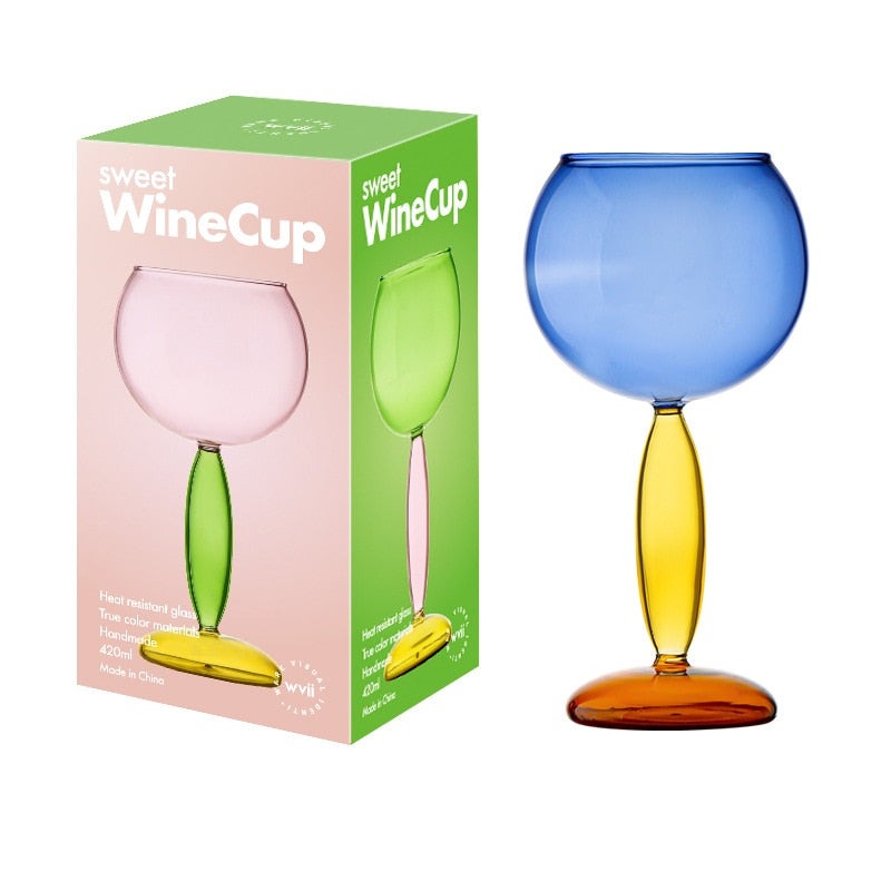 Junips | Borosilicate 3-Color Glassware - Wine Glass