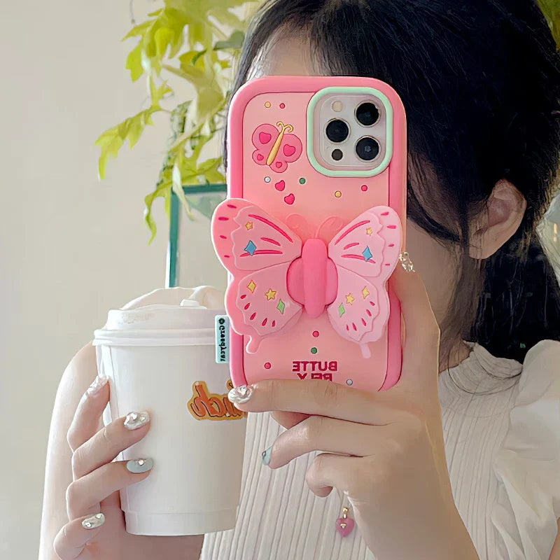 Junips | Lovely 3D Folded Butterfly Shockproof iPhone Case