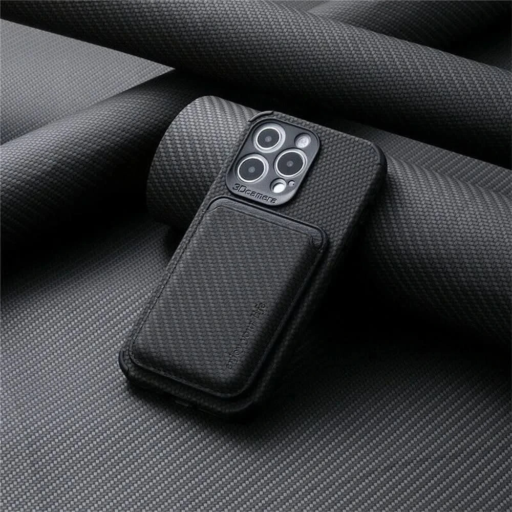 Junips | MagSafe Wallet Phone Case with Carbon Fiber Protection