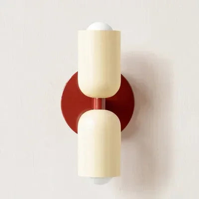 Junips | Nordic LED Wall Lamp Modern Minimalist Cream Double Head Lights For Living Room Bedroom Besides Study Indoor Decoration Fixture