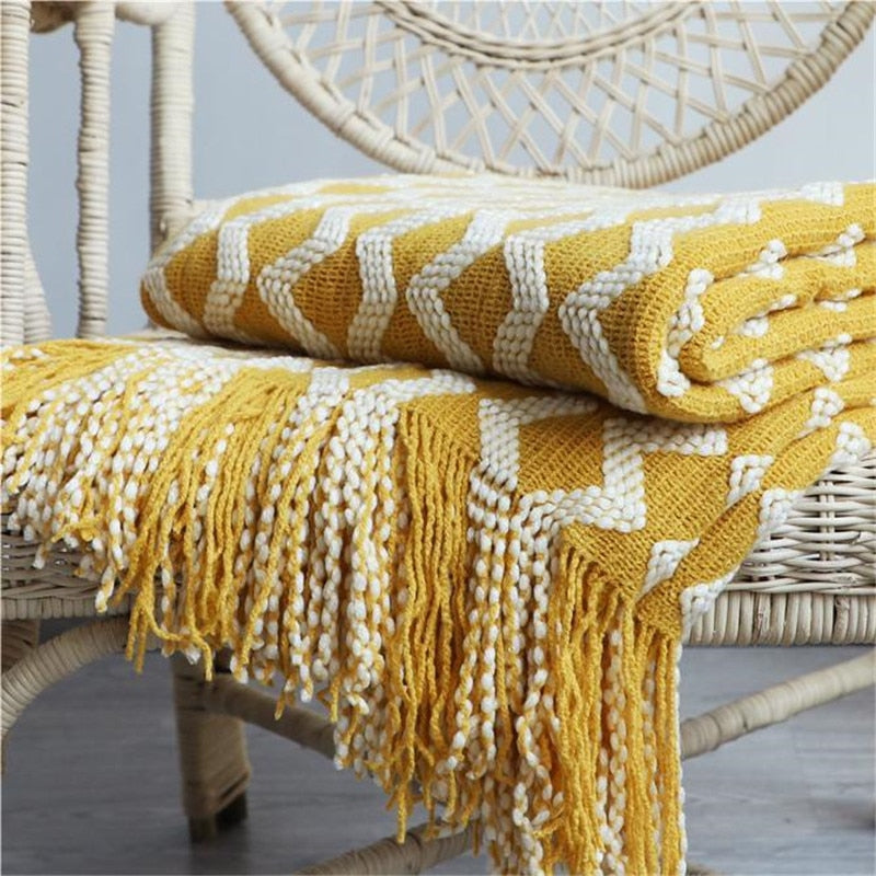 Junips | YELLOW BOHO CHECK PATTERN