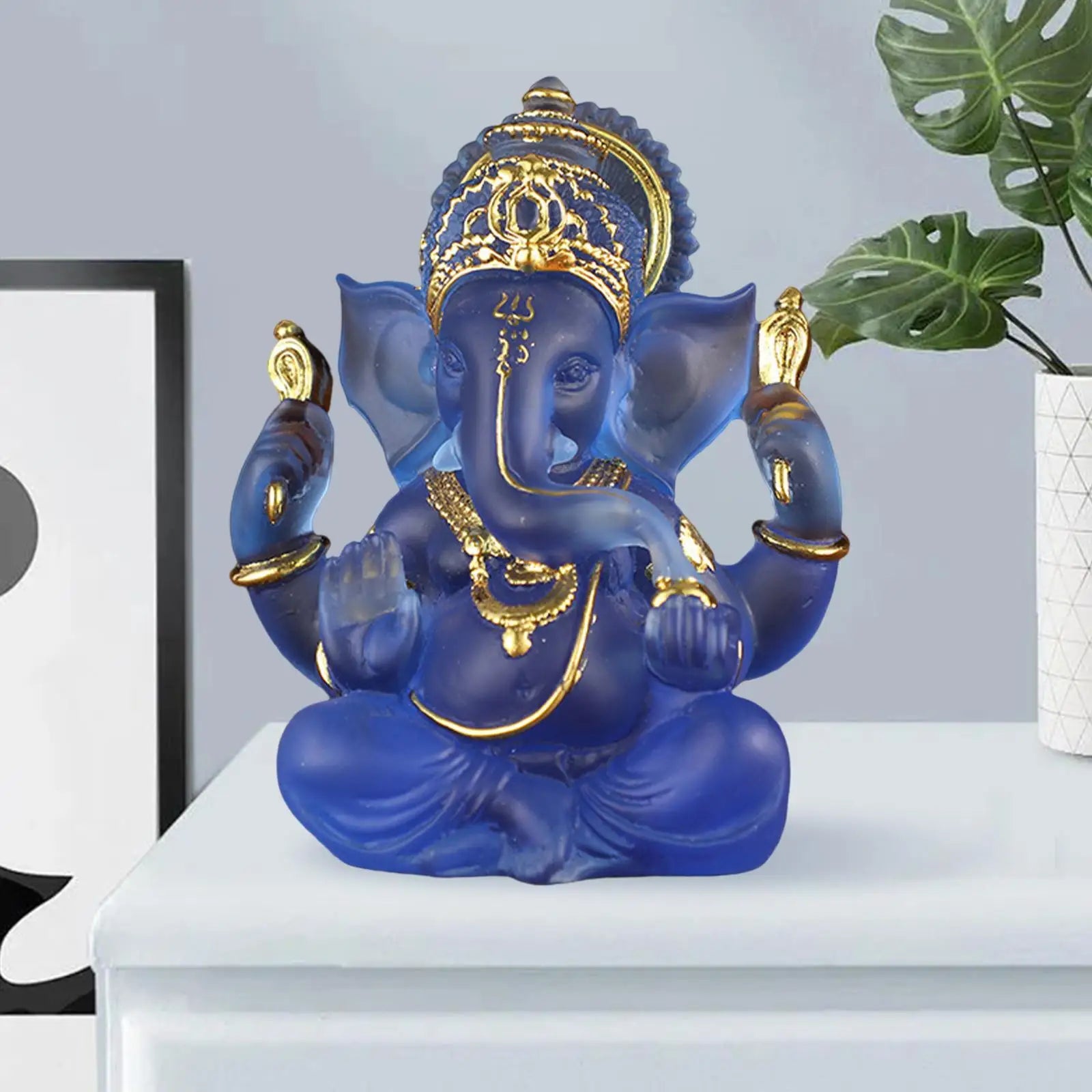 Junips | Rare colored semi-transparent Ganesh statues for luck in your home