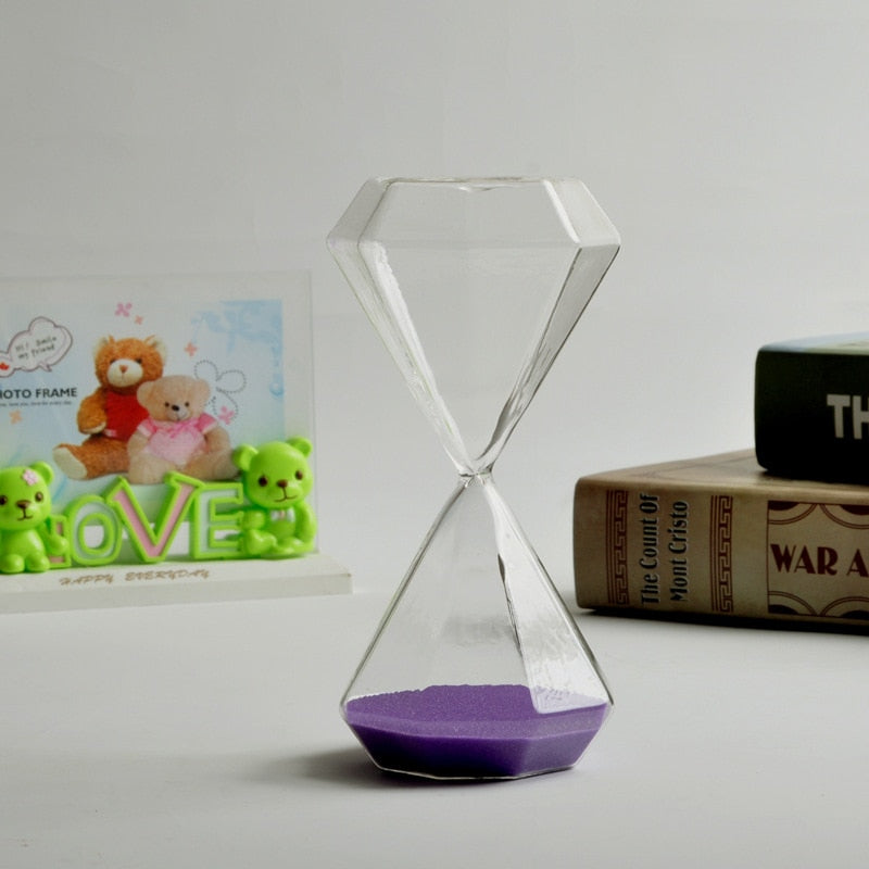Junips | 5–60 Minute diamond hourglass, hourglass, hourglass, children's gift, hourglass, home decoration, available in multiple color options