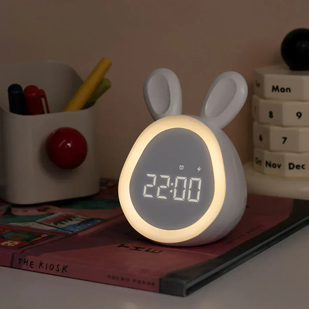 Junips | Digital LED Rabbit Alarm Clock with Night Light