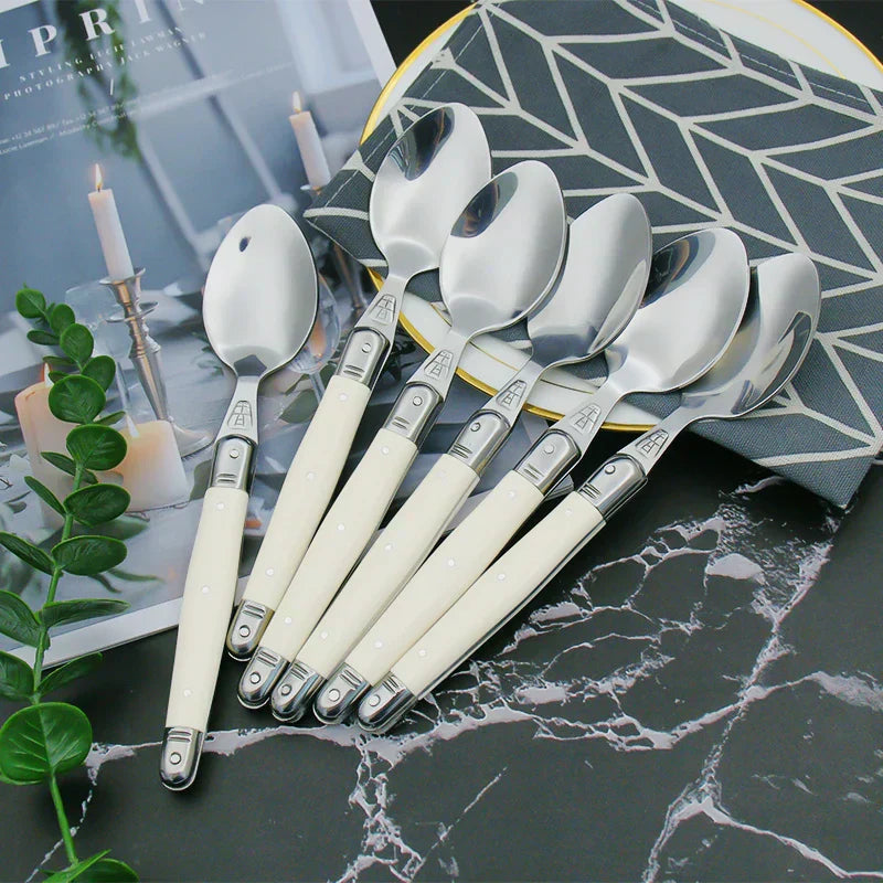 Junips | IvoryElegance – Luxury Laguiole Cutlery Set with Timeless Style