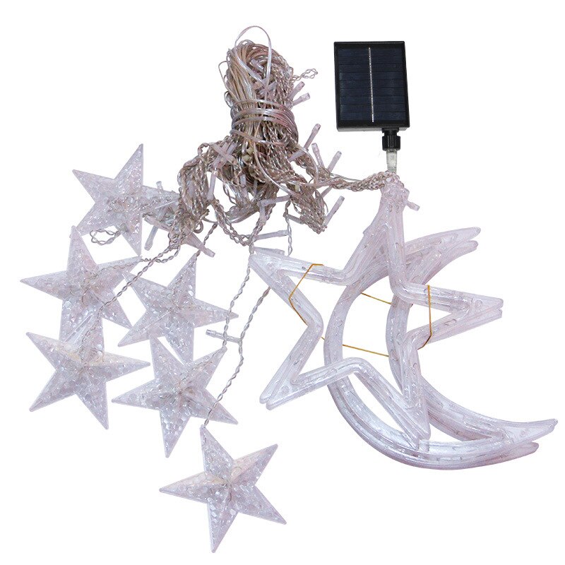 Junips | Solar Moon Star Lamp LED String Lights Decoration