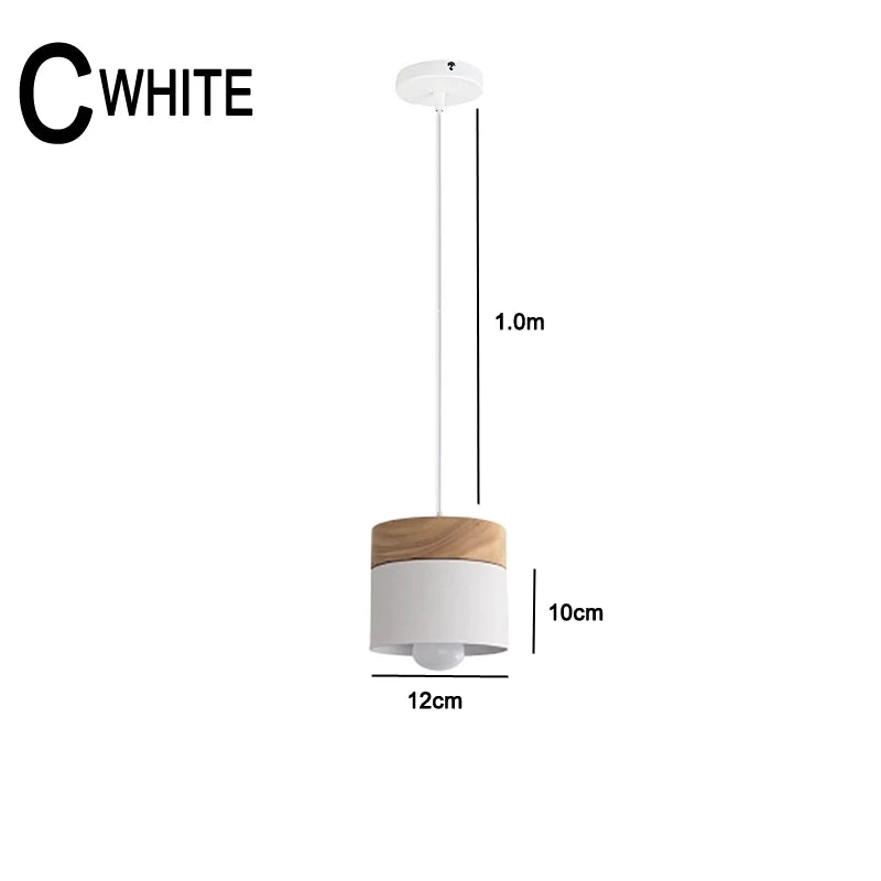 Junips | Nordic LED Pendant Lights Made of Metal and Wood - Modern Hanging Lamps for Dining Room and Kitchen