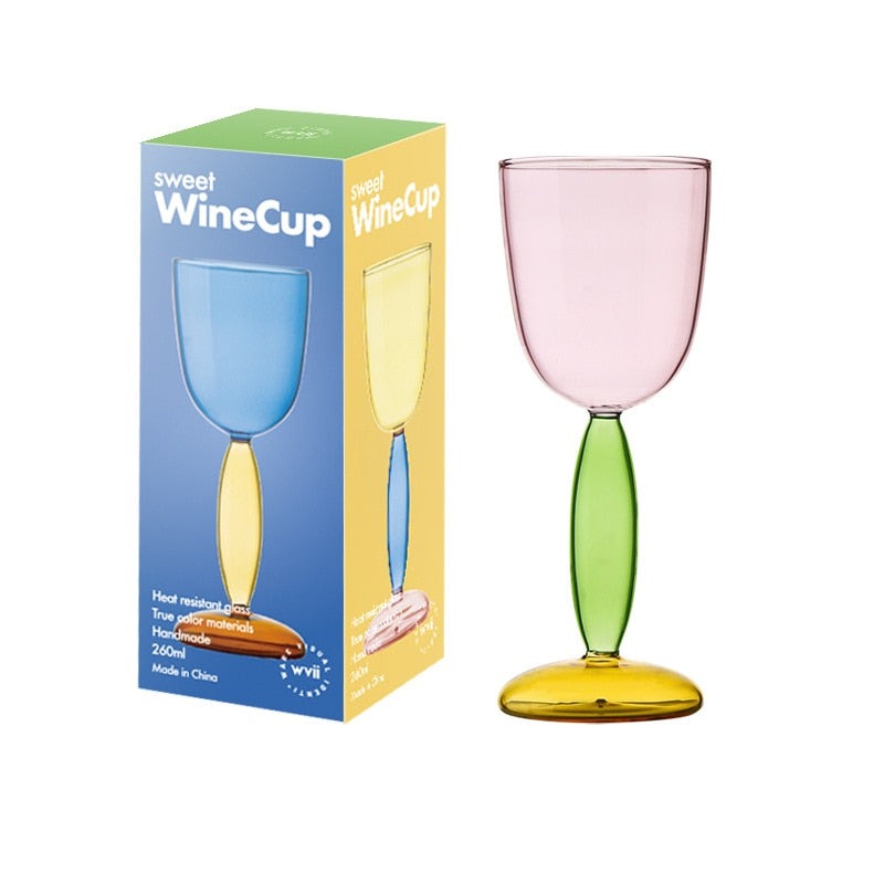 Junips | Borosilicate 3-Color Glassware - Wine Glass
