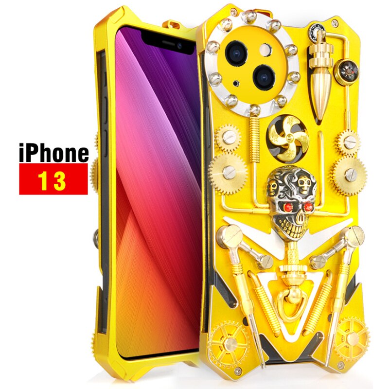 Junips | Mechanic Skull Cyberpunk Style iPhone Case