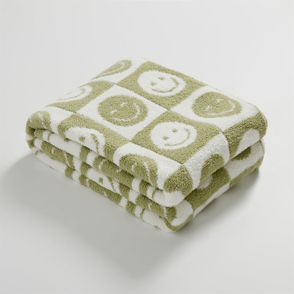 Junips | Smiley Checked Blanket