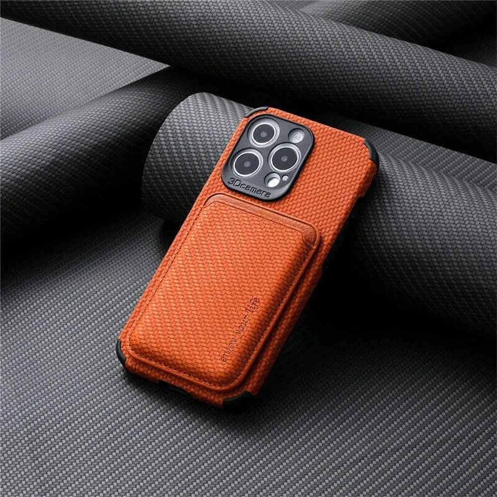 Junips | MagSafe Wallet Phone Case with Carbon Fiber Protection