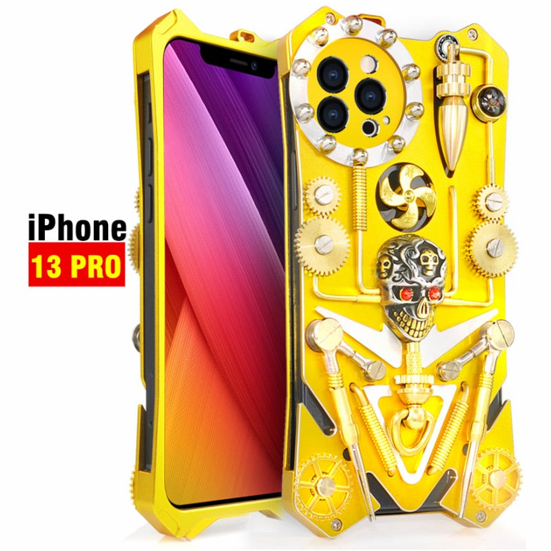 Junips | Mechanic Skull Cyberpunk Style iPhone Case