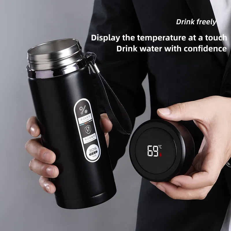 Junips | 800ml-1L Stainless Steel Thermos – Portable Vacuum Flask with LED Temperature Display