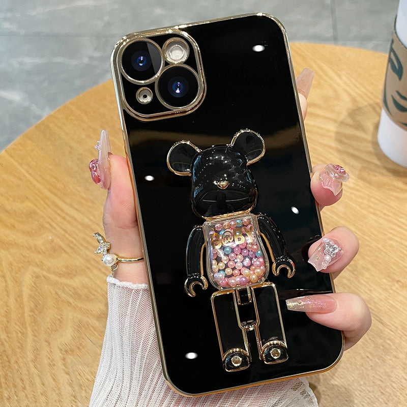 Junips | Bear Lover Colorful 3D Doll Phone Case