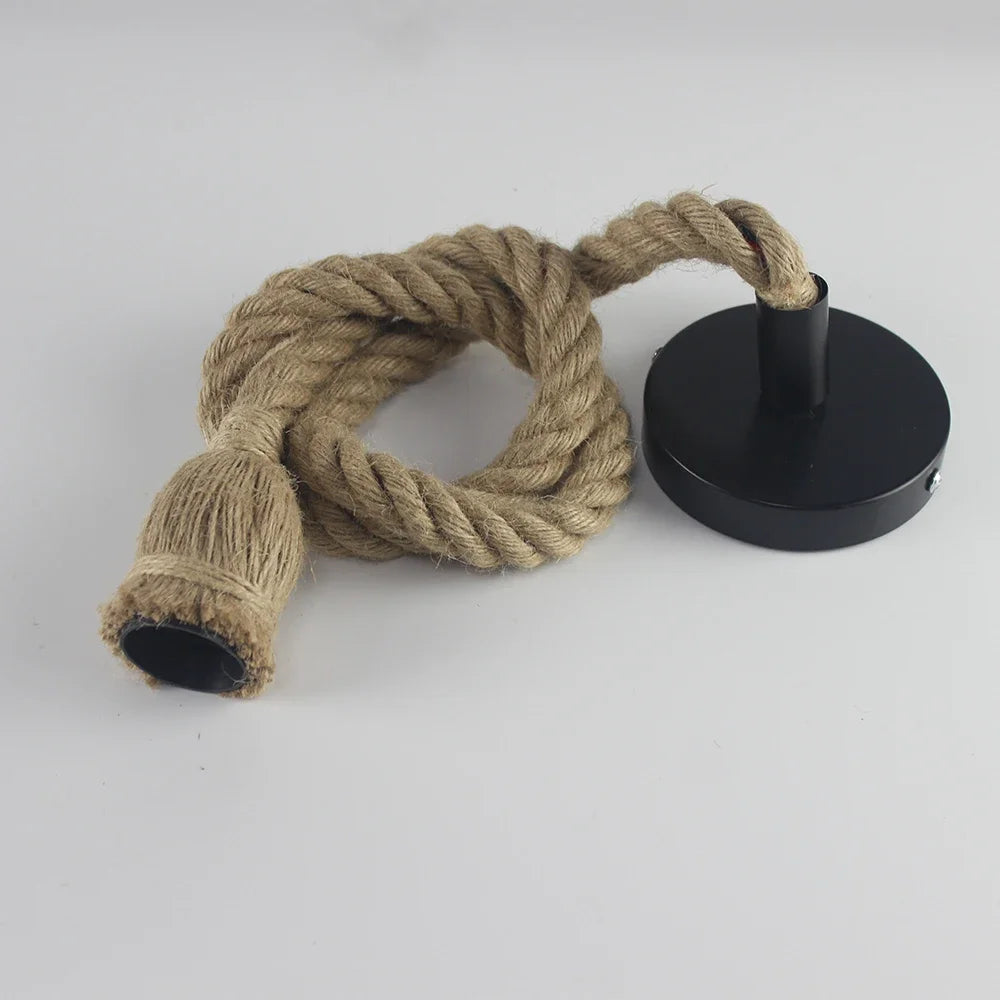 Junips | Vintage Hemp Rope Pendant Light