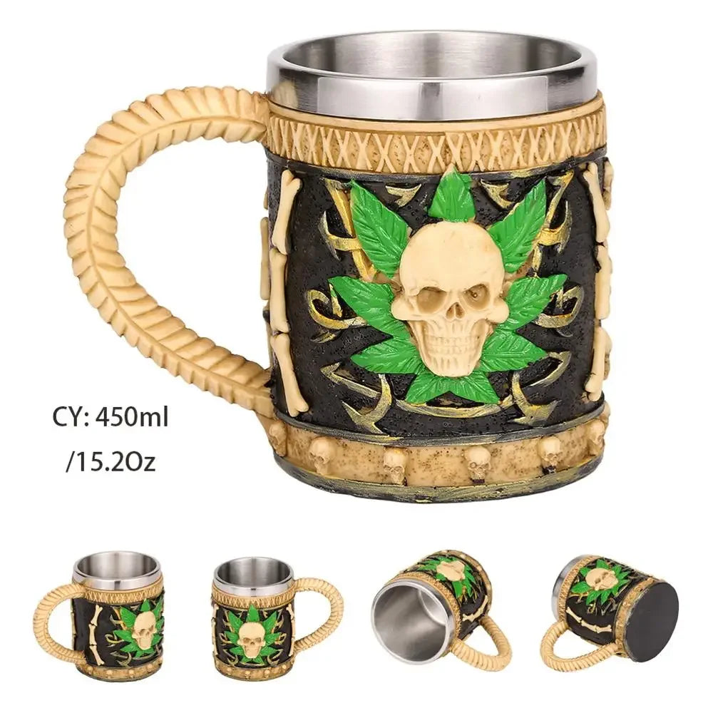 Junips | Medieval Dragon Resin Stainless Steel Mug as Coffee Mug or Tea Mug