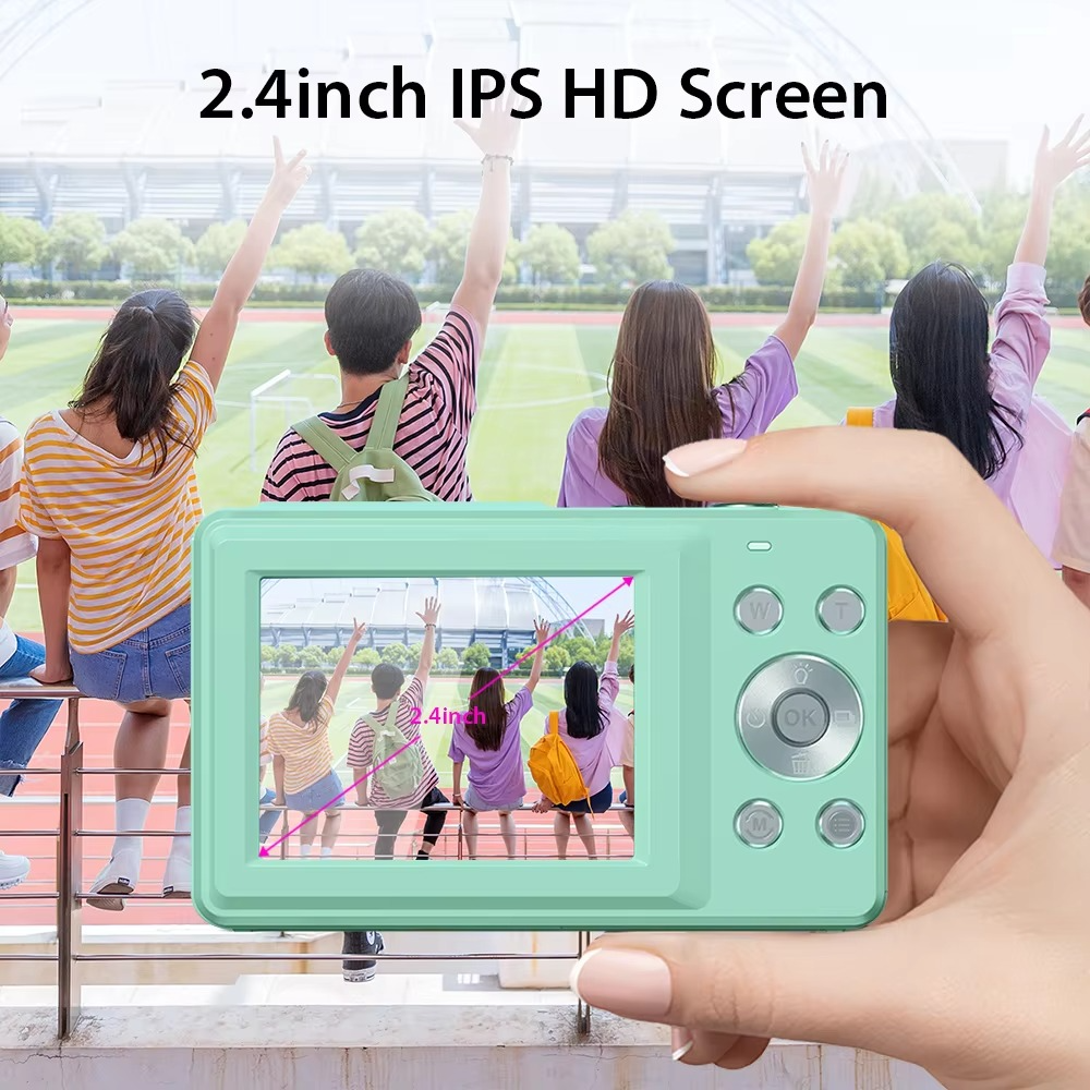 Junips | High-Resolution Kids' Digital Camera - 1080P HD, 44MP with 16X Zoom